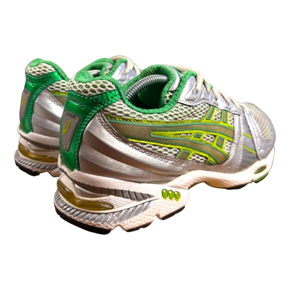 ASICS Gel Nimbus Women's 9 Sneaker Silver Lime Green Running Shoes F360705 - Picture 5 of 14